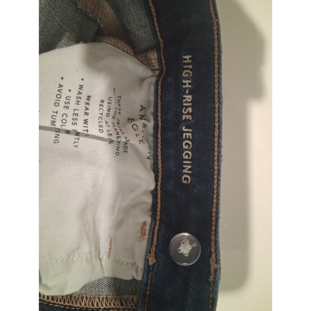 American Eagle Ne(x)t Level Stretch Hi-Rise Jegging Size 2 Short Distressed - Picture 7 of 14